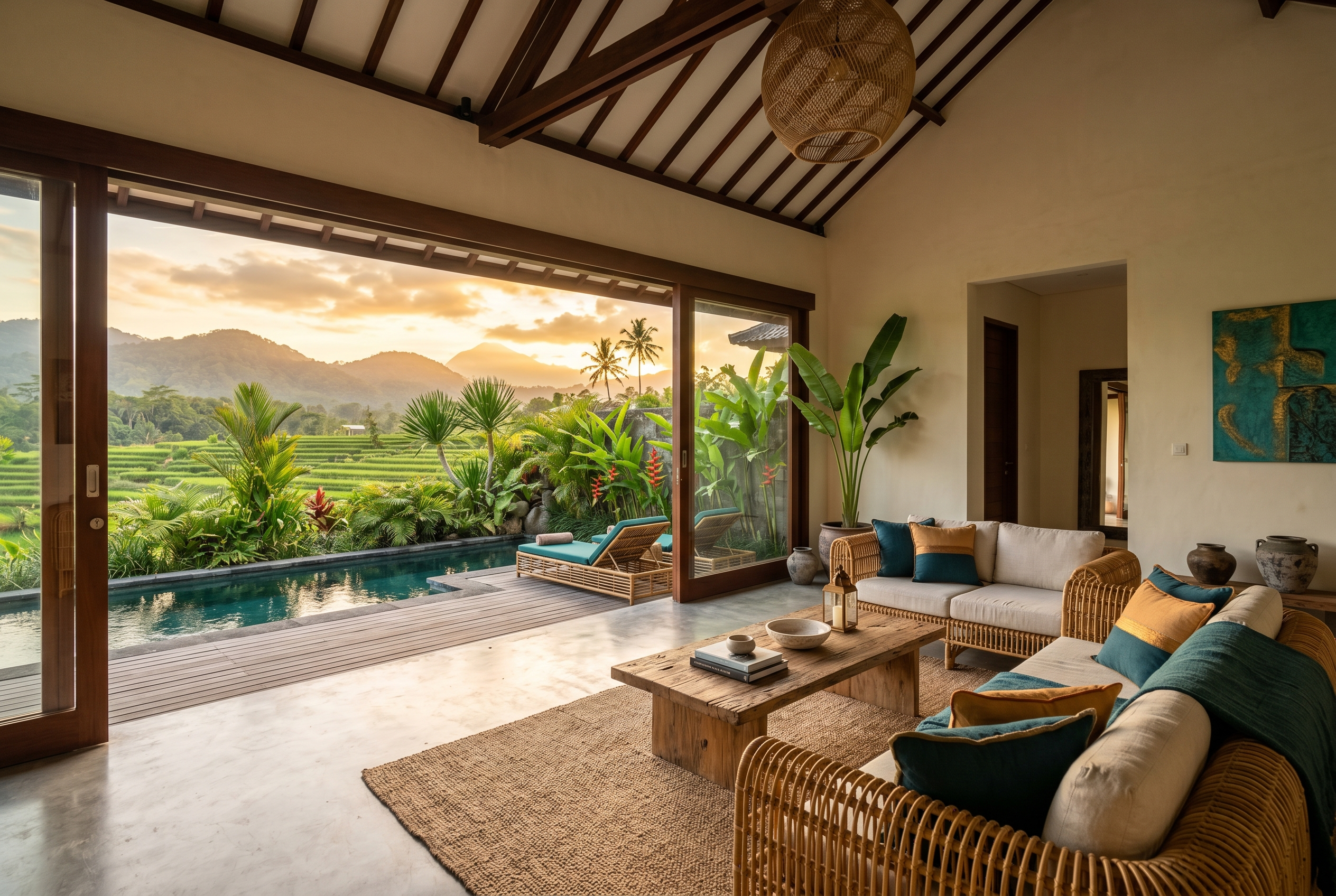 Canggu Pool Villa, Rice-Paddy View 2