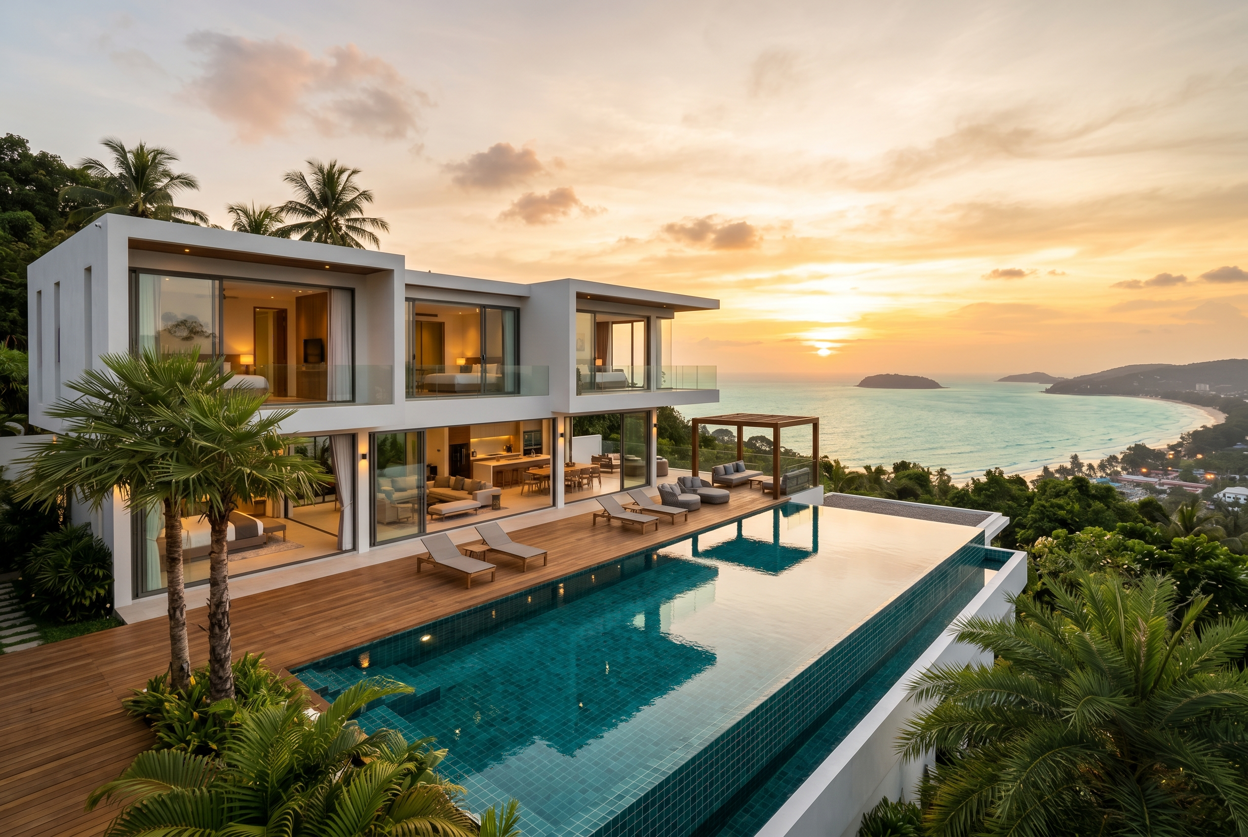 Patong Beachfront Villa, 4BR