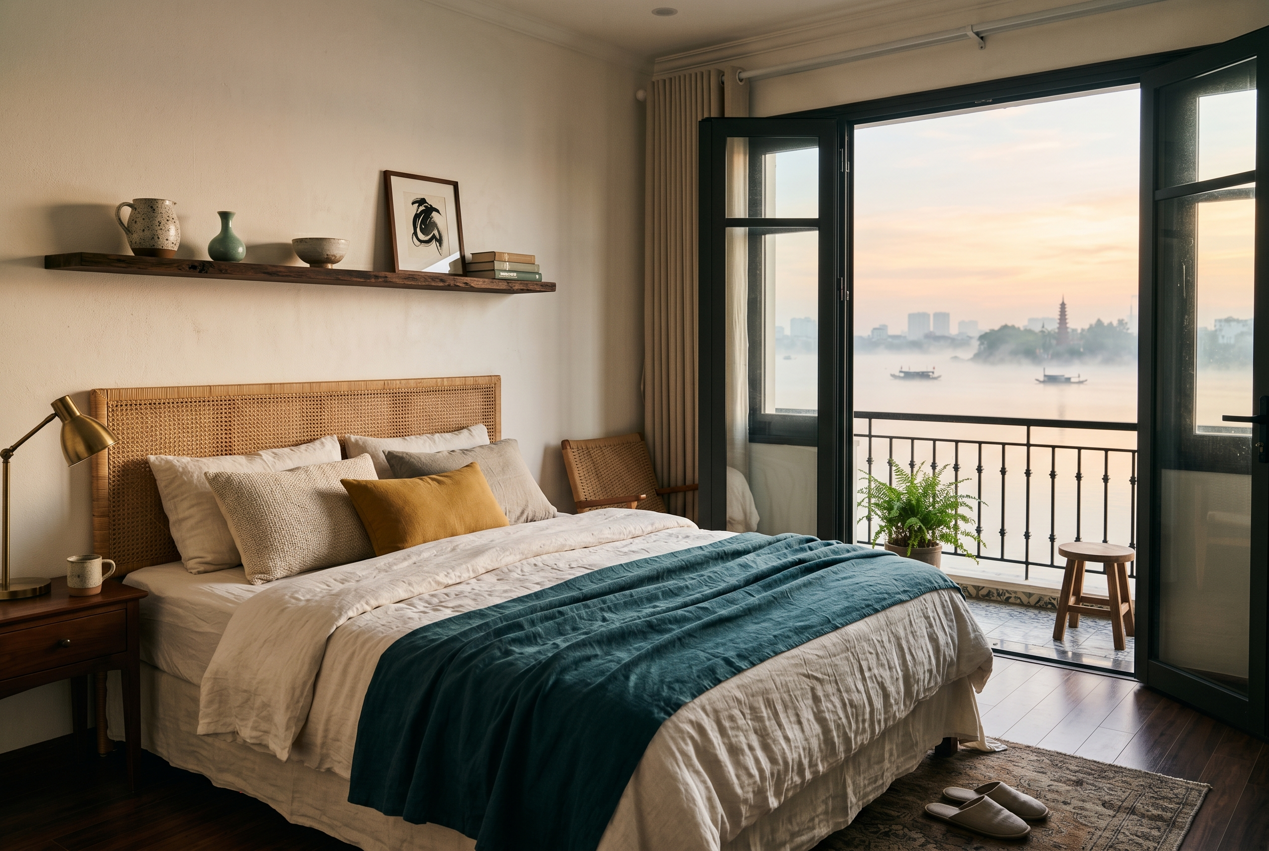 Lake-facing spare room